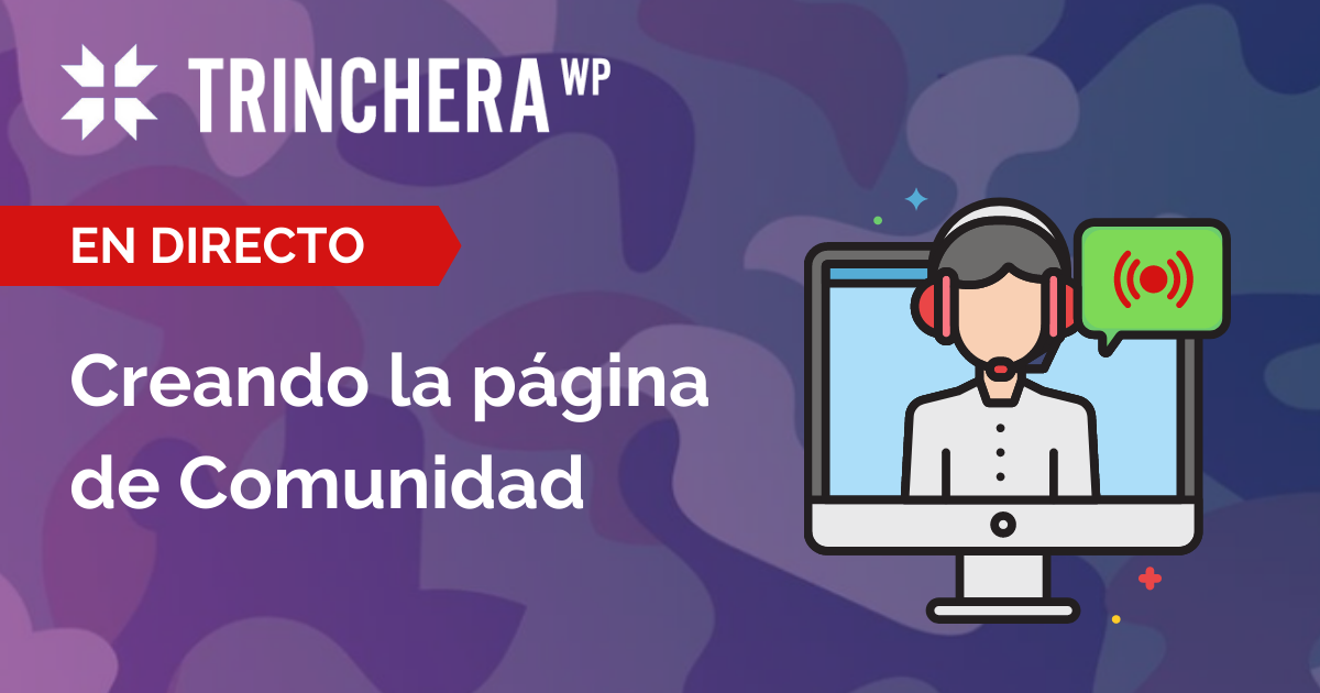 Creando la página de Comunidad